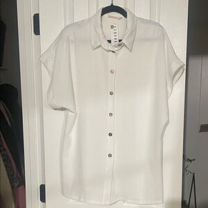 White Short Sleeve Women's Top